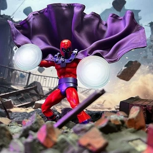 Mantello mantello cablato personalizzato 1/12 per action figure Mafex Magneto 6'' (no figure) nuovo - Foto 1 di 9