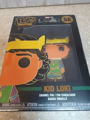 Funko Pop! Enamel Collector’s Pin Marvel Studios Kid Loki SE New - Image 1 of 4