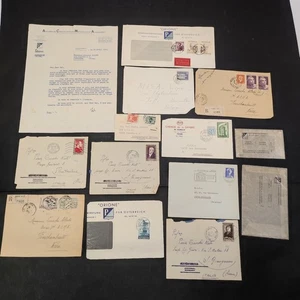 Lotto di 14 documenti Vespa e buste varie, anni '50-'60. Strappi - Picture 1 of 6