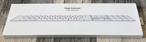 Klawiatura Apple Magic z Touch ID i klawiaturą numeryczną *W IDEALNYM STANIE* - Zdjęcie 1 z 6