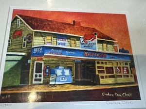 Charlene Clark Giclée Druck nummeriert 14/300, Maryland, Ocean City signiert gerahmt - Bild 1 von 15