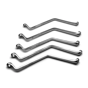 Brake Bleeder Wrench Set, Angled Double Box End, 7 to 11 mm, 5-Piece, Metric - Picture 1 of 6