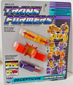 Transformers 1989 Micromaster Combiner Constructor Squad Sealed Mint On Card MOC - Bild 1 von 3