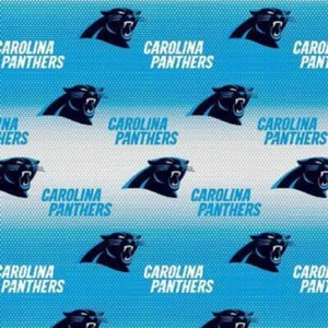Handmade Valance or Curtain Panel Panthers Blue - Picture 1 of 8