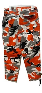 Pacsun Straight Orange Camo Cargo Pants Size 32 - Picture 1 of 3