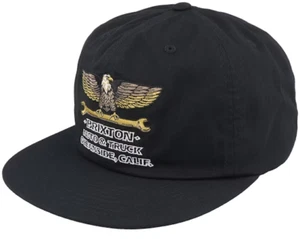 Brixton Repair Black Snapback Hat embroidered patch brand new - Picture 1 of 6