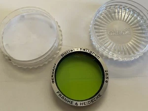 ROLLEI Hellgrun 28.5 Light Green Filter Germany Bayonet Mount VG w/Hard Case - Picture 1 of 11