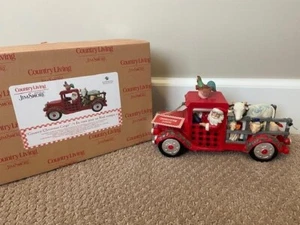 Jim Shore  Country Christmas / Santa driving Truck / Country Christmas Cargo - Picture 1 of 5