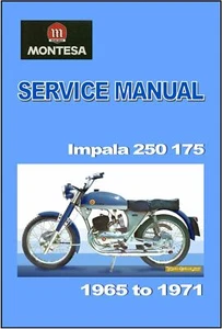 MONTESA Workshop Impala 250 & 175 1965 1966 1967 1967 1968 1969 1970 1971 Repair - Picture 1 of 4