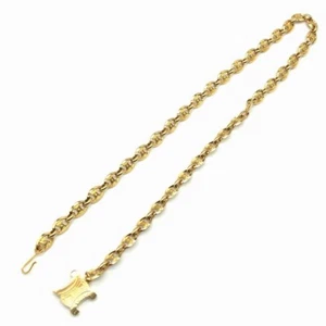 CELINE Macadam Chain Belt Gold ToneVTG Vintage 40.9in. - Picture 1 of 11