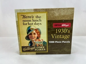 Kellogg's 1930's Vintage Corn Flakes Advertisement Jigsaw Puzzle 1000 Pieces - Picture 1 of 7