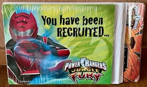 New Power Rangers JUNGLE FURY INVITATIONS Cards Birthday Party Express Hallmark - Picture 1 of 21