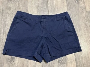 New York & Company Damenshorts Größe 4 marineblau CHINO einfarbig Stretch 4 Zoll Schrittlänge - Bild 1 von 9