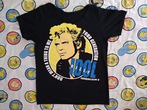 Billy Idol Shirt M VTG Generation X New Wave Punk Sid Vicious Siouxsie Blondie 