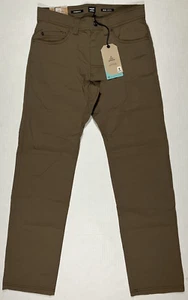 Prana Hose Brion braun Schlamm Standard Passform Nylon neu mit Etikett Herrengröße 28 x 30 - Bild 1 von 17