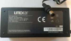 LITEON AC Adapter (PE-1300-9AR5) Input: 220-240v 50Hz 0.5A Output: 12V - 2.5A - Picture 1 of 1