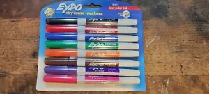 EXPO Low-Odor Dry-Erase Marker Fine Point Assorted 8/Set 86601 - Picture 1 of 2
