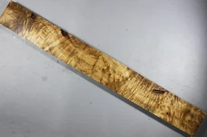 Mástil de guitarra en blanco agujero de gusano dorado ladrido madera burl luthier suministro - Imagen 1 de 7