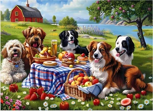 500 Teile Puzzle für Erwachsene - Hunde Puzzle für Erwachsene Kinder Senioren - Rec - Bild 1 von 7