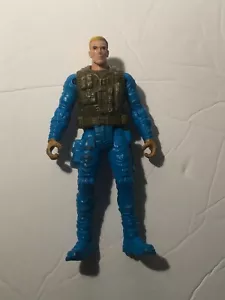 Figura de acción militar Toy Soldier azul 4 pulgadas hombre rubio sin marca flexible - Imagen 1 de 9