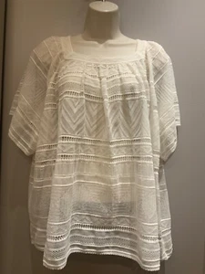 Missoni white lace knit shirt / top size 44 - Picture 1 of 9