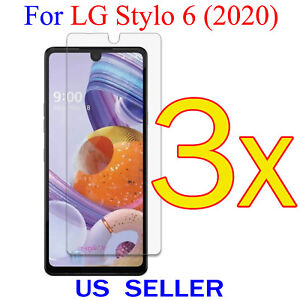 3x Clear LCD Screen Protector Guard Cover Shield Film For LG Stylo 6 (2020)