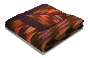 Biederlack Wohndecke Marokko mit Fransen, bunte Decke 150x200cm,Baumwollmischung - Bild 1 von 5