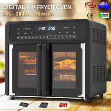 Convection Oven 26L Electric Cooker Dual Space Air Fryer Kitchen French Door