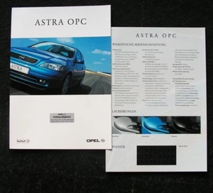 Opel Astra G OPC, Prospekt 8.1999 mit Beilage techn. Daten - Picture 1 of 2