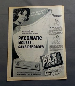 PUB PUBLICITE ANCIENNE ADVERT CLIPPING 050717 LESSIVE PAX-OMATIC POUR MACHINE A - Imagen 1 de 1