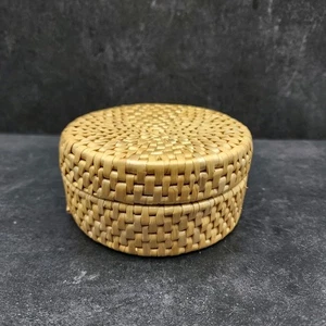 Juego de 5 posavasos de yute vintage Bangladesh con 4 mangas de vino bordadas - Imagen 1 de 7
