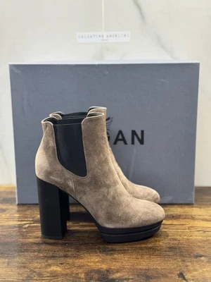 Hogan Interactive Stivaletto  Suede Palude Con Tacco Casual Hogan Donna 35 - Imagen 1 de 4