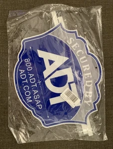 ADT Security Lawn Sign With Aluminum With Stake - NEW 11-1/2” X 9-1/2” - Picture 1 of 6