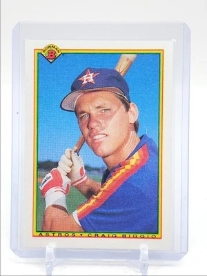 Craig Biggio 1990 Bowman béisbol Houston Astros #78 Q5403 Foto 1 de 2