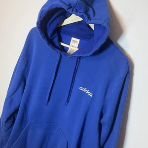 Adidas Fleecepullover Hoodie Herren XL royalblau Sweatshirt - kuschelig weich! - Bild 1 von 8