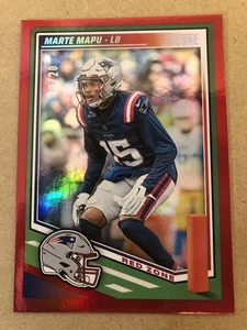 2025 MARTE MAPU Panini Score Football Red Zone /20 Card #177 Patriots - Picture 1 of 3
