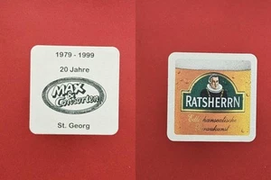 Ratsherrn Max&Consorten 20 Jahre St.Georg Brauerei Bierdeckel Bier - Picture 1 of 1
