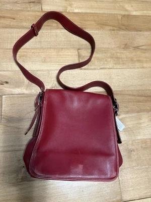 Bolso bandolera/silla de cuero rojo vintage Coach Legacy 9335 Foto 1 de 4