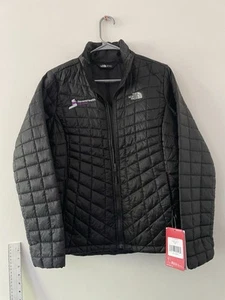 Neu North Face Thermoball Steppjacke Damen Medium schwarz durchgehender Reißverschluss wattiert - Bild 1 von 5