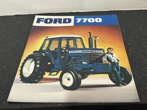 Vintage Ford 7700 Tractor Farm Advertising Sales BORCHURE - Picture 1 of 3