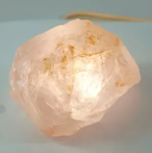 Pietra preziosa sciolta certificata 400 ct + migliore morganite rosa chiodato naturale non tagliata - Foto 1 di 5