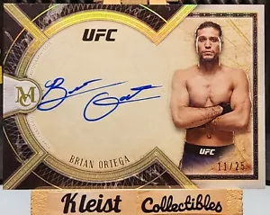 2018 Topps UFC Museum Collection 11/25 Brian Ortega Museum Autograph Rookie Card - Picture 1 of 4