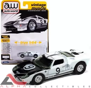 Ford GT40 #9 1964 Autoworld AWSP182A 1:64 BLANCO - Imagen 1 de 2