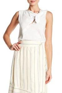 $199 Authentic Rare DEREK LAM 10 CROSBY Women's Knot Detailed Tank Top - Picture 1 of 2