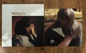 Taylor Swift Midnights Mahogany SIGNED Vinyl WITH HEART and Star Confetti - Picture 1 of 7
