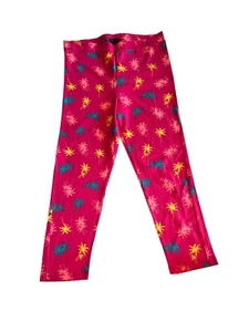 NEW FRENCH TOAST  Pink Leggings Pants With Palm Trees Youth Girls Large 14/16 -O - Picture 1 of 4