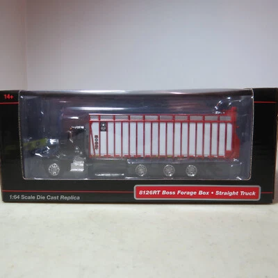 SpecCast Meyer 8126RT Boss Forage Box Black Peterbilt Triple Alxe 1/64 MEY003-B4 - Image 1 of 4