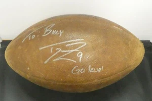 Tom Zbikowski Signed Notre Dame Game Used Football with JSA COA - Picture 1 of 5