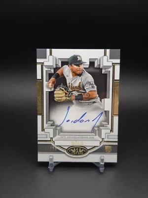 2023 Topps Tier One Break Out Autograph #BOA-JD12 Jordan Diaz Rookie RC /299 - Image 1 of 2