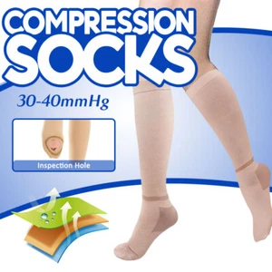 Vital Socks Foot Pain Relief Medical Pressure Socks Anti Embolism Support Hose - Picture 1 of 10